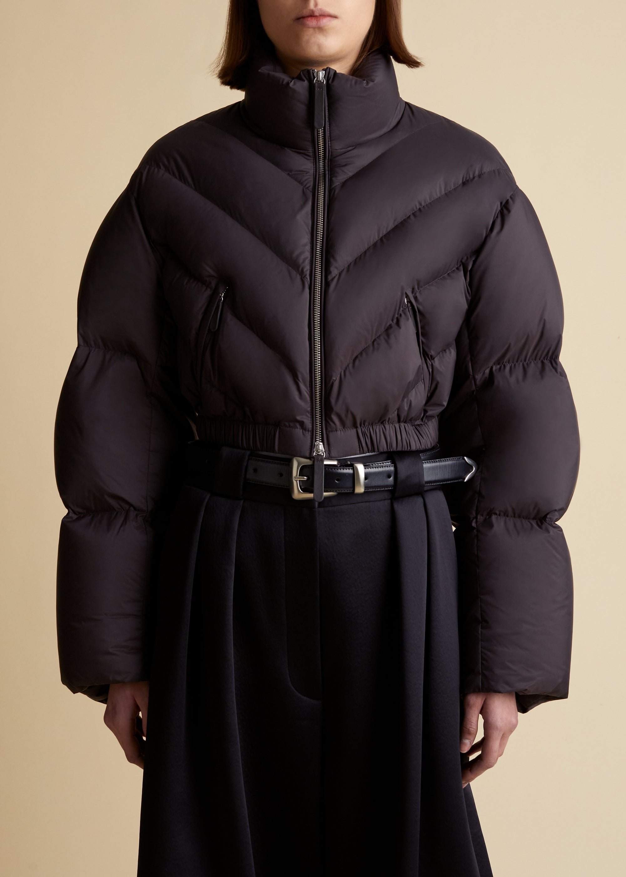 Farine puffer jacket - Dark Brown