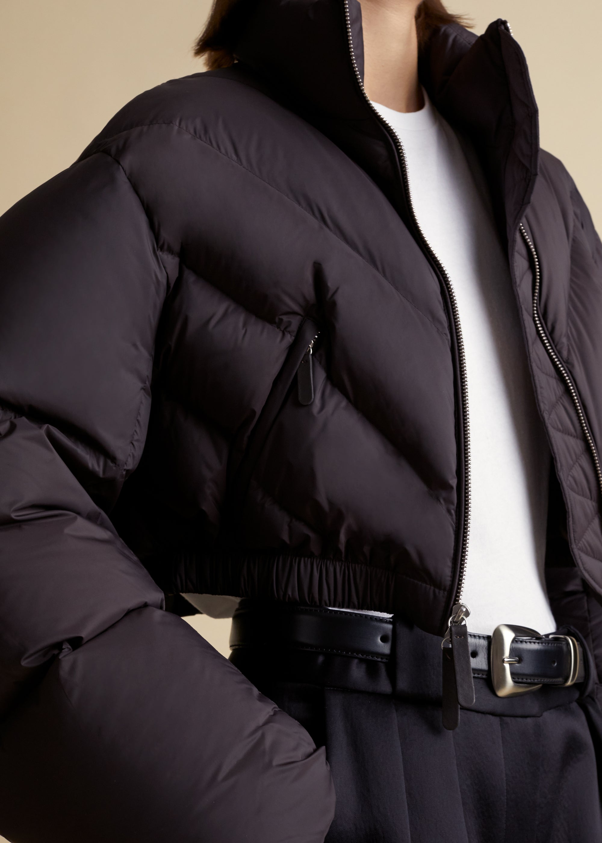 Farine puffer jacket - Dark Brown