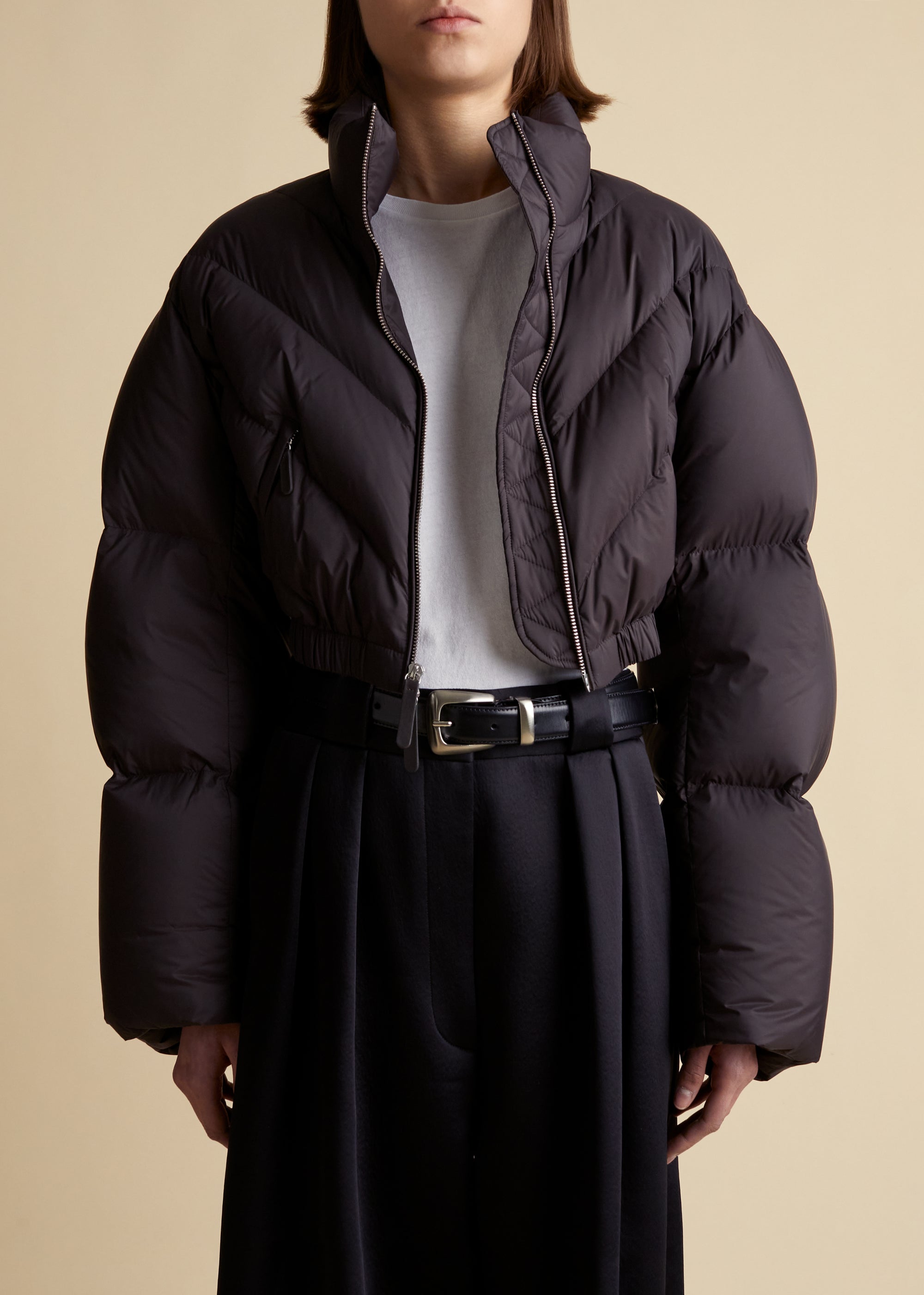 Farine puffer jacket - Dark Brown