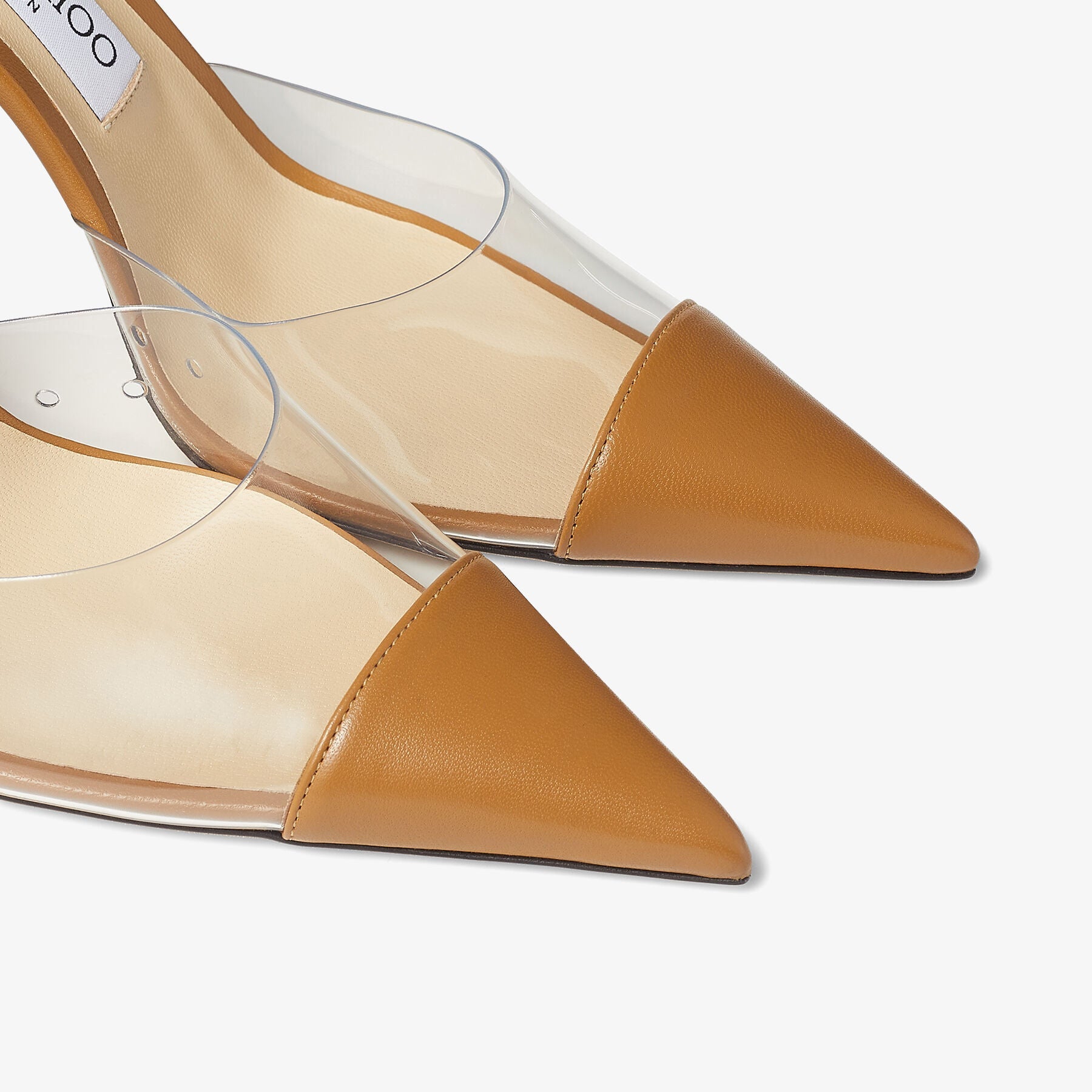 Escarpins Farley 95 en cuir - Camel & Clear