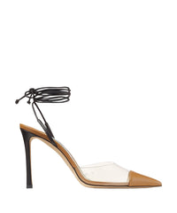 Escarpins Farley 95 en cuir - Camel & Clear