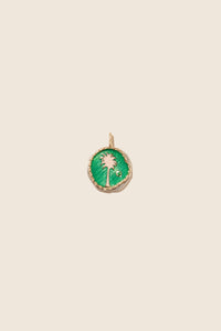 Pendentif Faro en or jaune et argent - Tsavorite