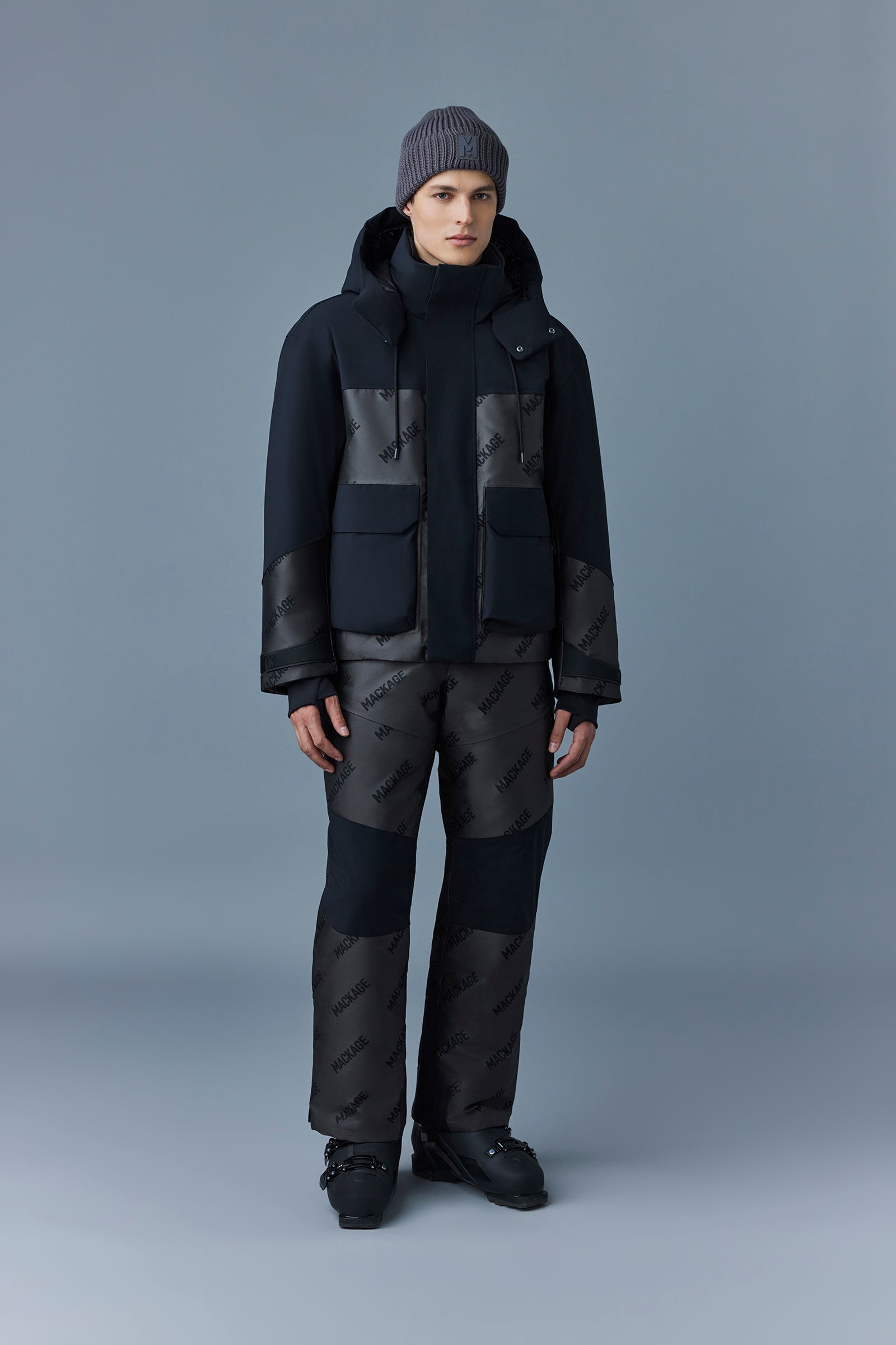 Parka courte Farris à capuche - Carbon