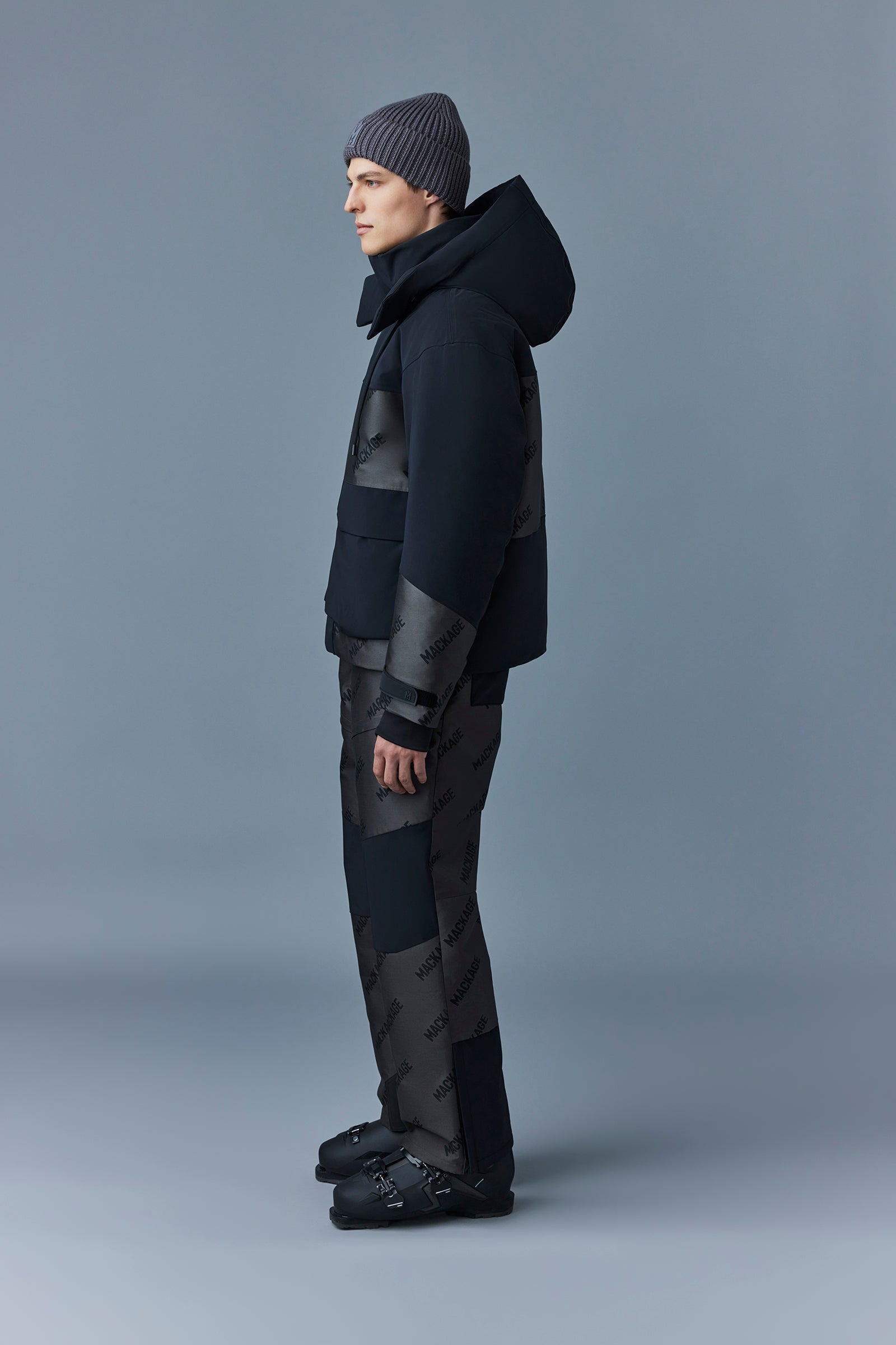 Parka courte Farris à capuche - Carbon