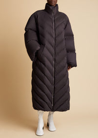 Farrow puffer coat - Dark Brown