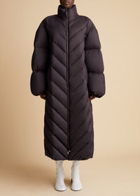 Farrow puffer coat - Dark Brown