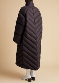 Farrow puffer coat - Dark Brown