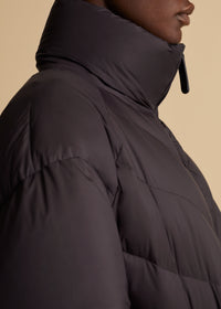 Farrow puffer coat - Dark Brown