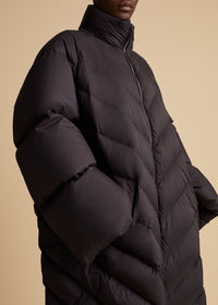 Farrow puffer coat - Dark Brown