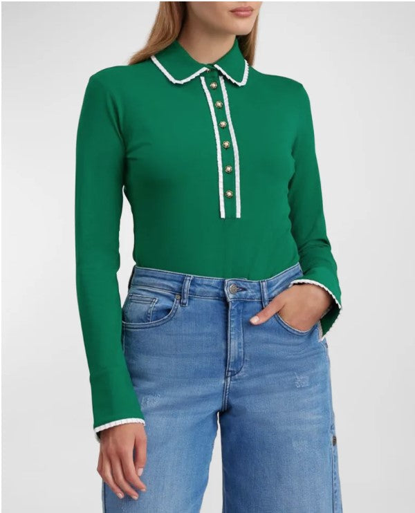 Chemise Faustine à col Peter pan - Mint