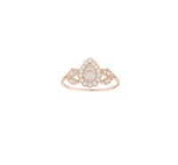 Small "Favorite" ring in 18K rose gold set with diamonds - Rose gold