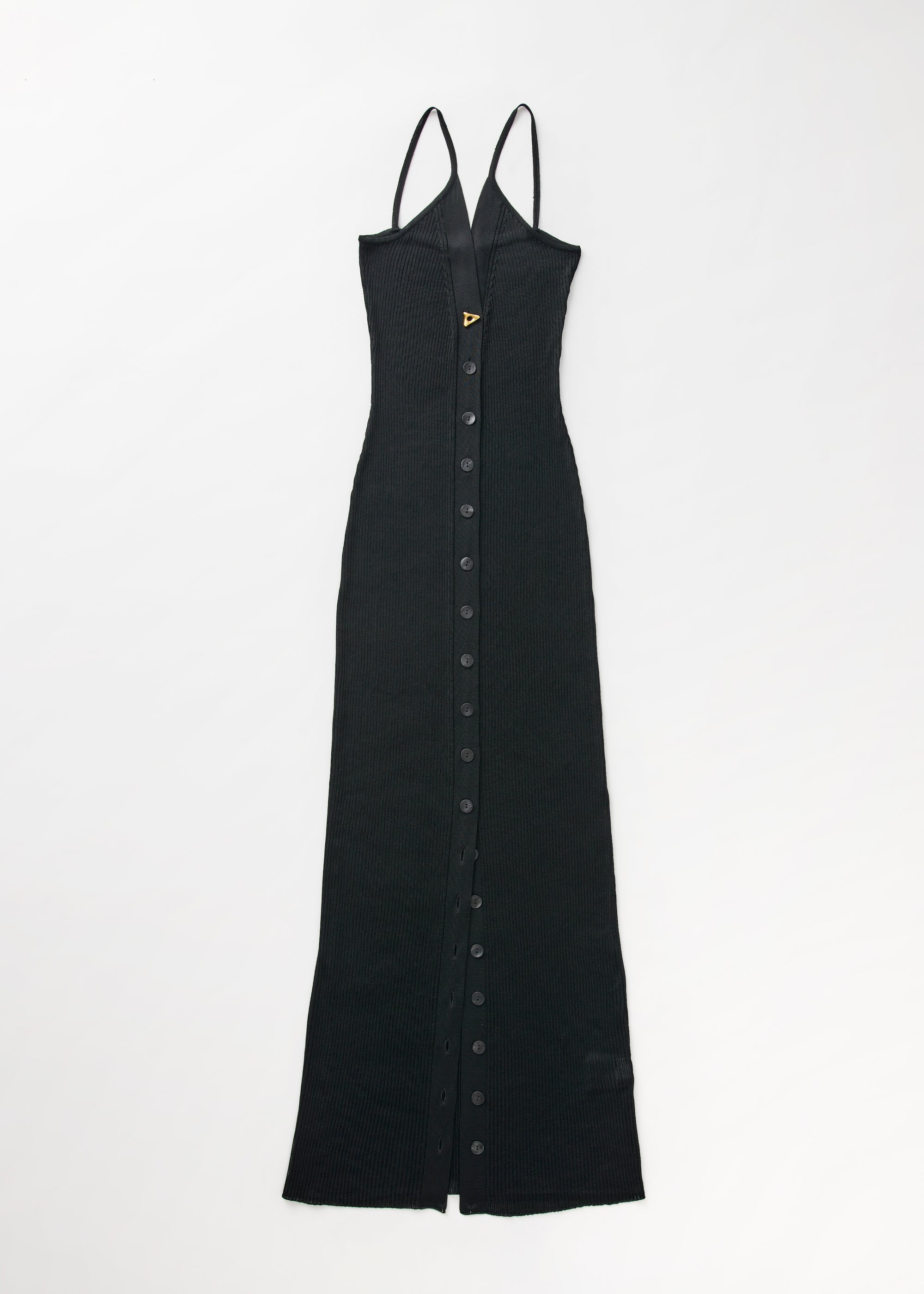 Robe longue Faye côtelée - Black