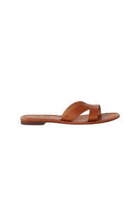 Mules plates Opanka en cuir - Dark Beige