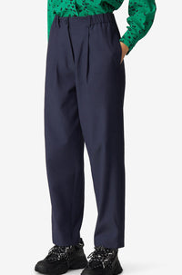 Pantalon droit élastique - Navy Blue