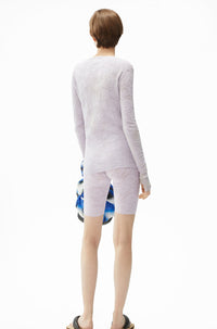 Lace bodycon jumper - Wisteria