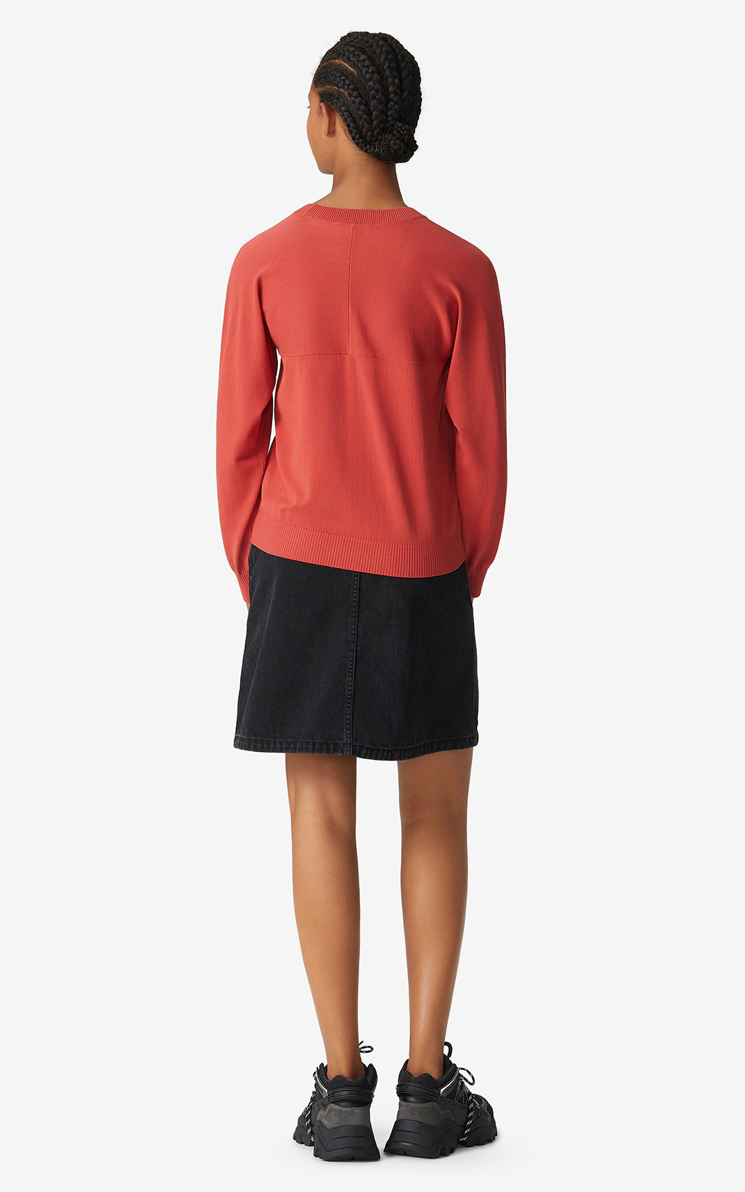Sweatshirt coupe oversize Tiger Crest - Red