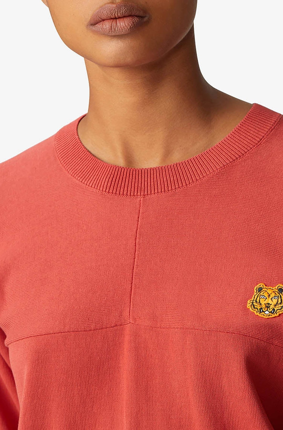 Pull coupe oversize Tiger Crest - Red