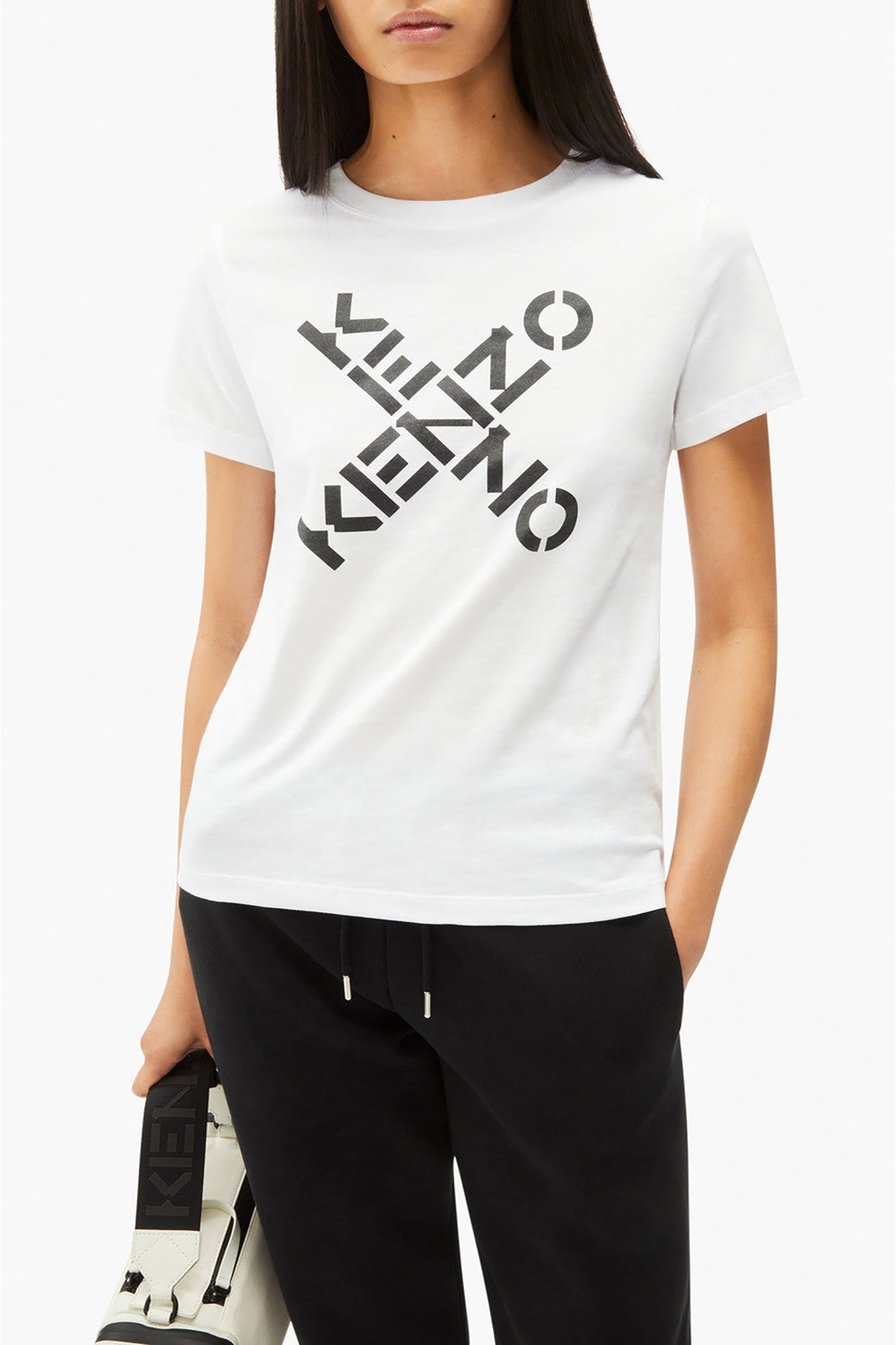 T-shirt Big X - White & Black