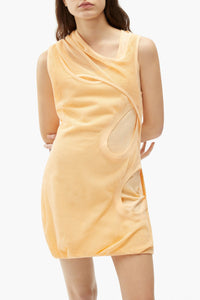 Robe débardeur asymétrique - Peach