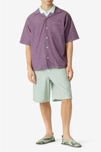 Chemise casual poche plaquée - Cassis
