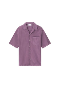 Chemise casual poche plaquée - Cassis