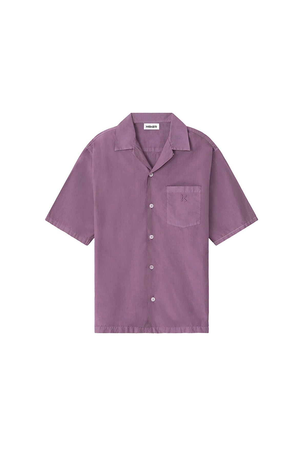 Chemise casual poche plaquée - Cassis