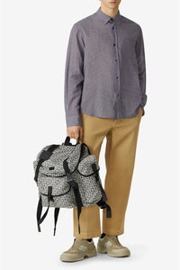 Chemise casual à carreaux - Glycine