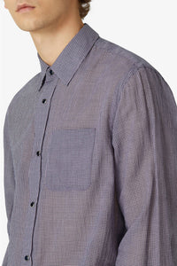 Chemise casual à carreaux - Glycine