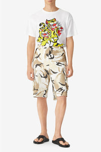 Tropic Camo cargo shorts - Off White
