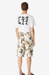Tropic Camo cargo shorts - Off White