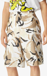 Tropic Camo cargo shorts - Off White