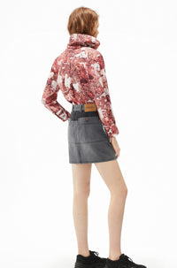 Denim miniskirt - Stone Grey