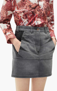 Denim Short Skirt