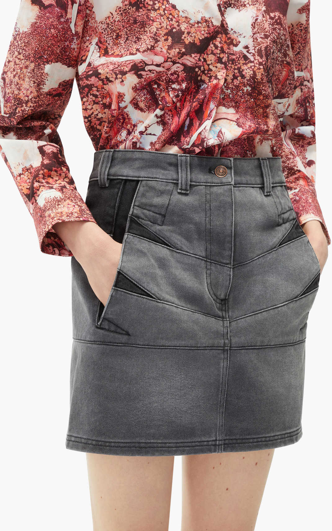 Denim Short Skirt