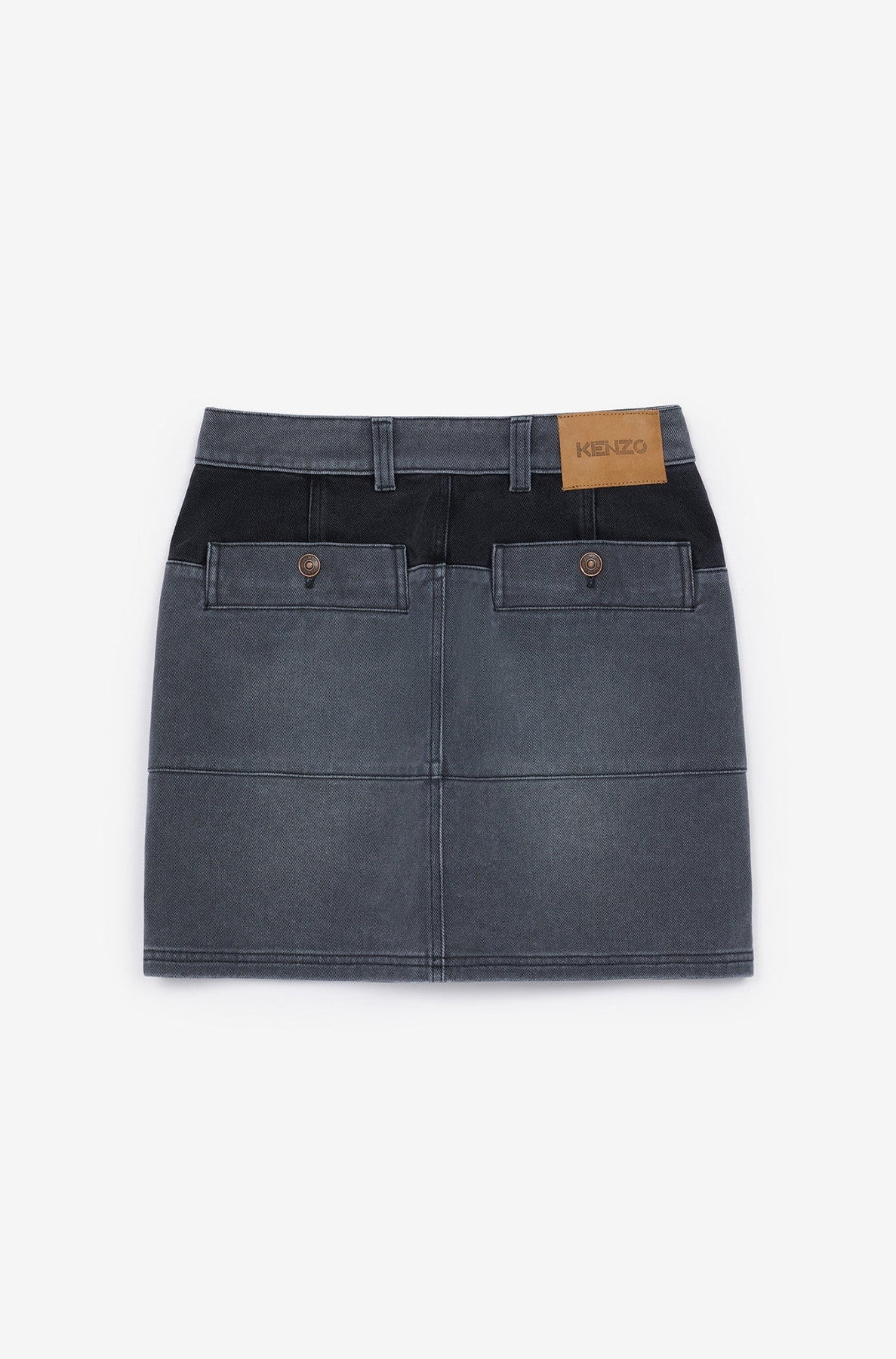 Denim miniskirt - Stone Grey