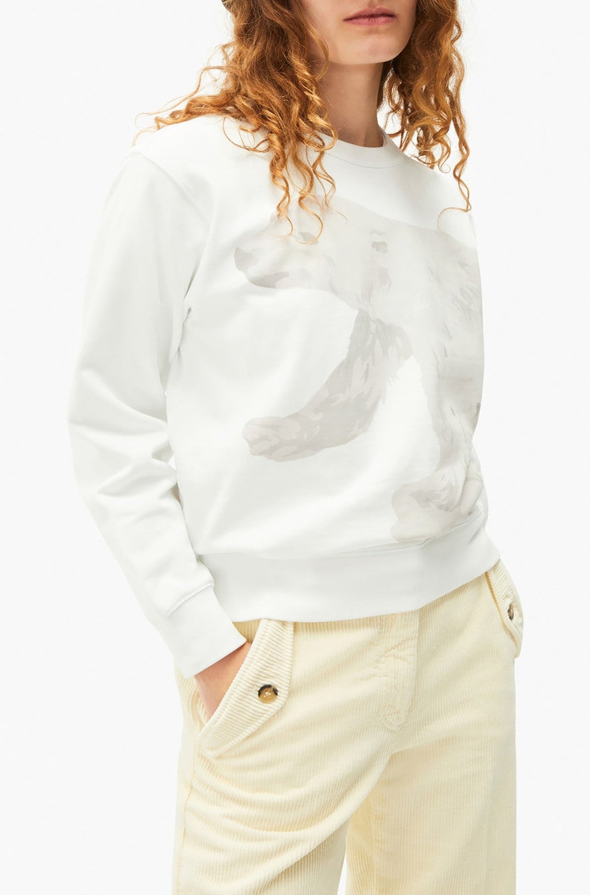 Sweatshirt Polar Bear - Off White