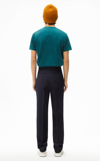 Pantalon à plis en laine - Black blue