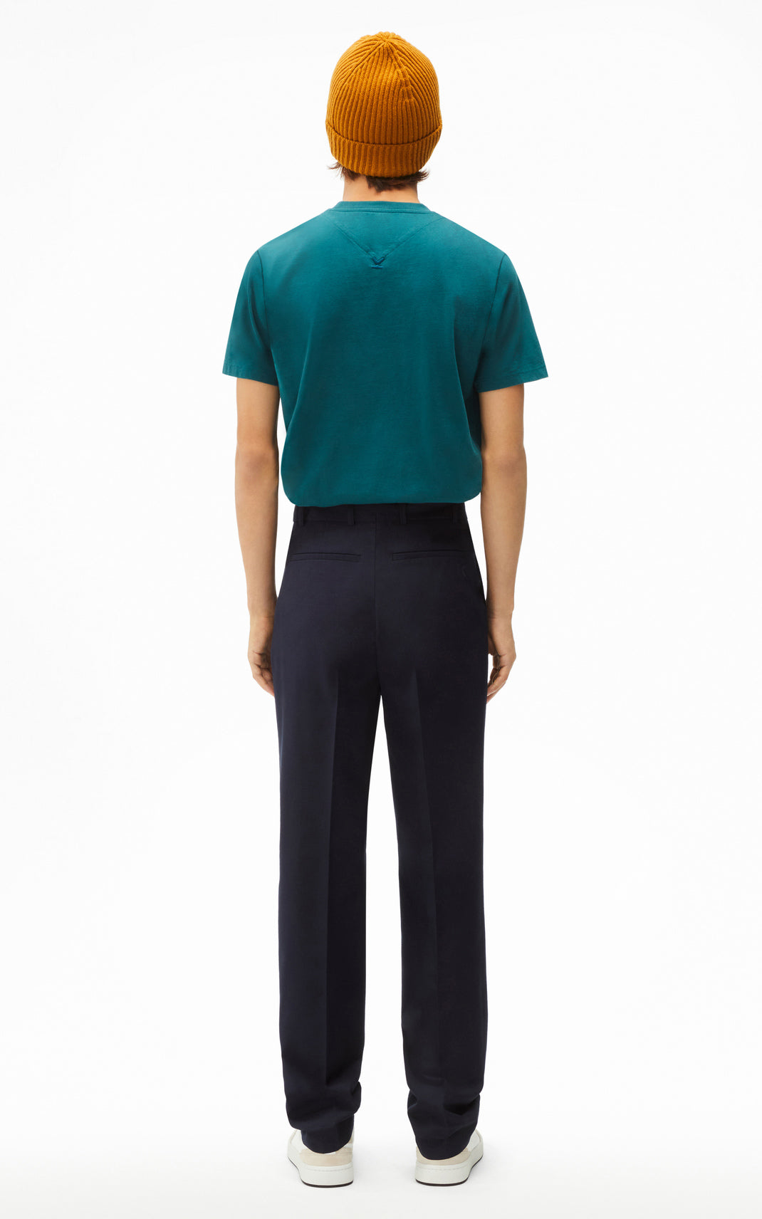 Pantalon à plis en laine - Black blue