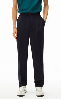 Pantalon à plis en laine - Black blue