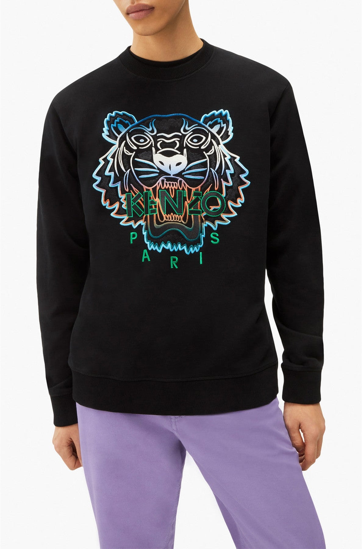 Gradient Tiger Sweatshirt - Black