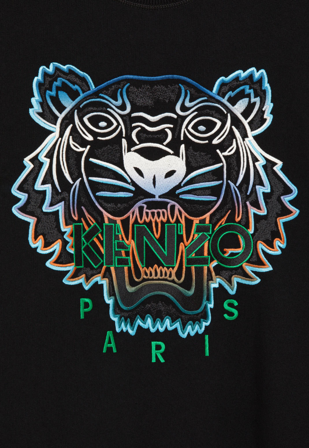 Gradient Tiger Sweatshirt - Black