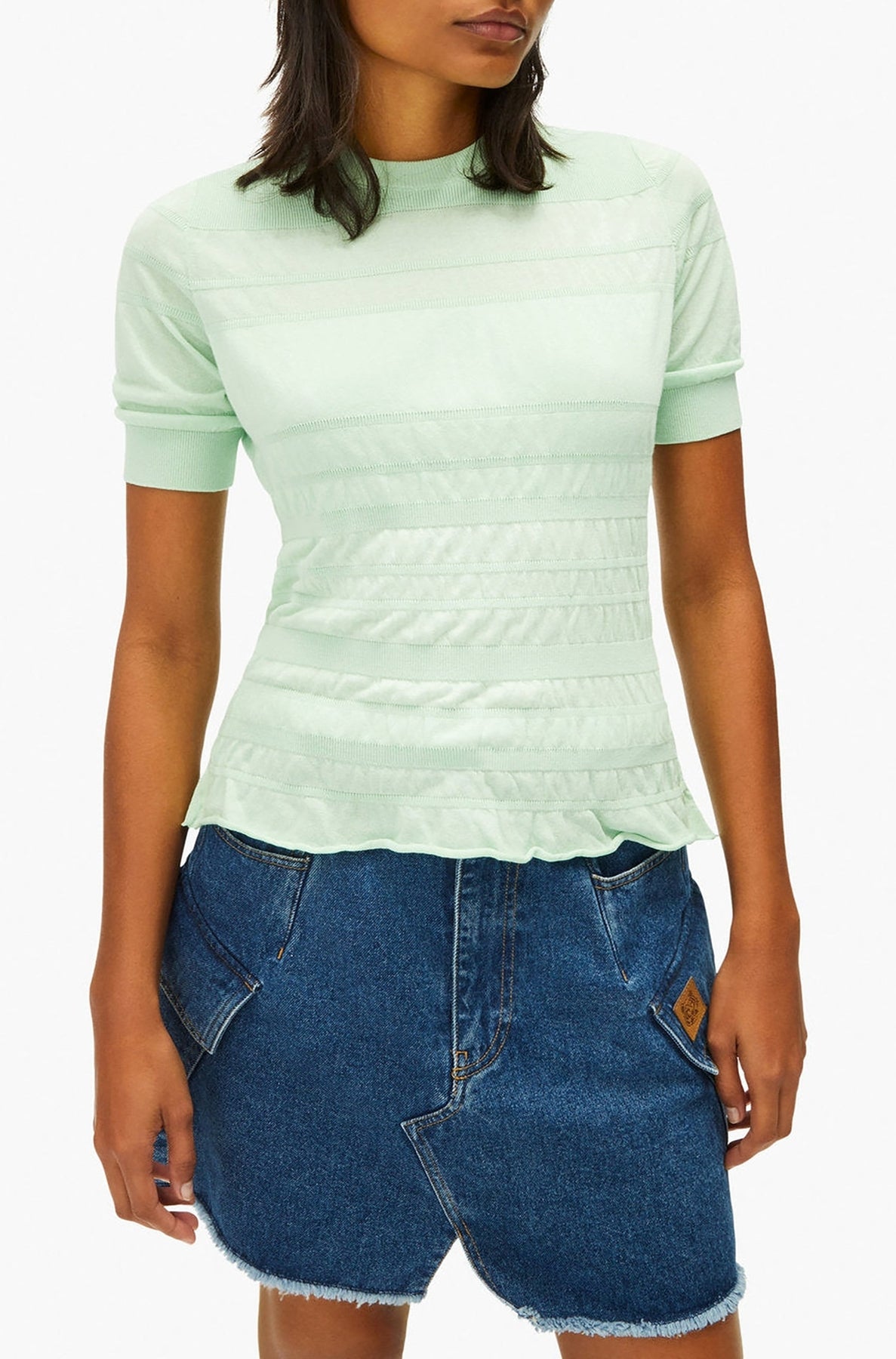 Pull smocké - Almond Green