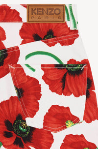 Kenzo Poppy Shorts - White