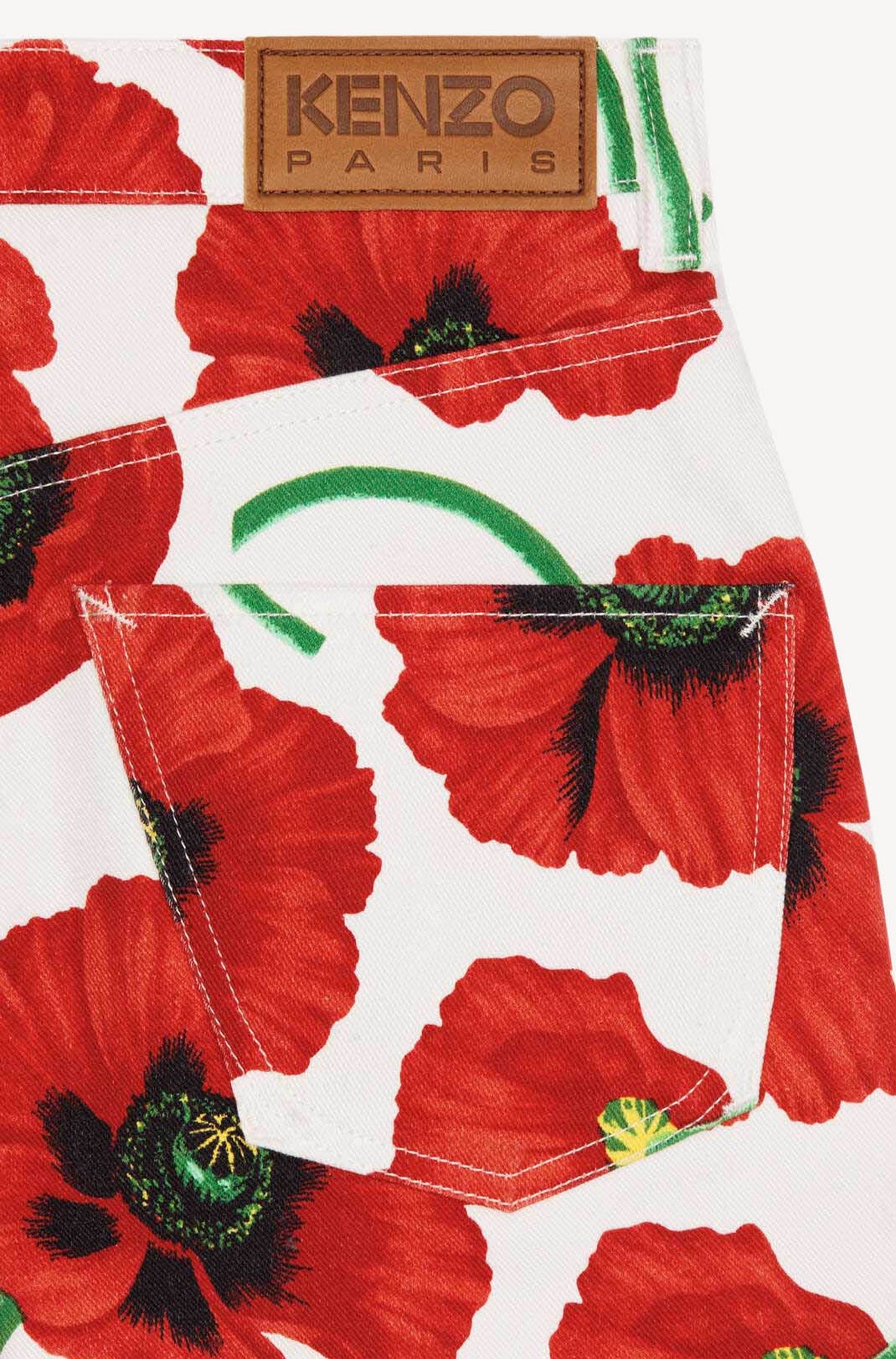 Kenzo Poppy Shorts - White