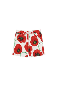 All Over Poppy Printed Short