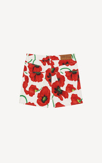 All Over Poppy Printed Short