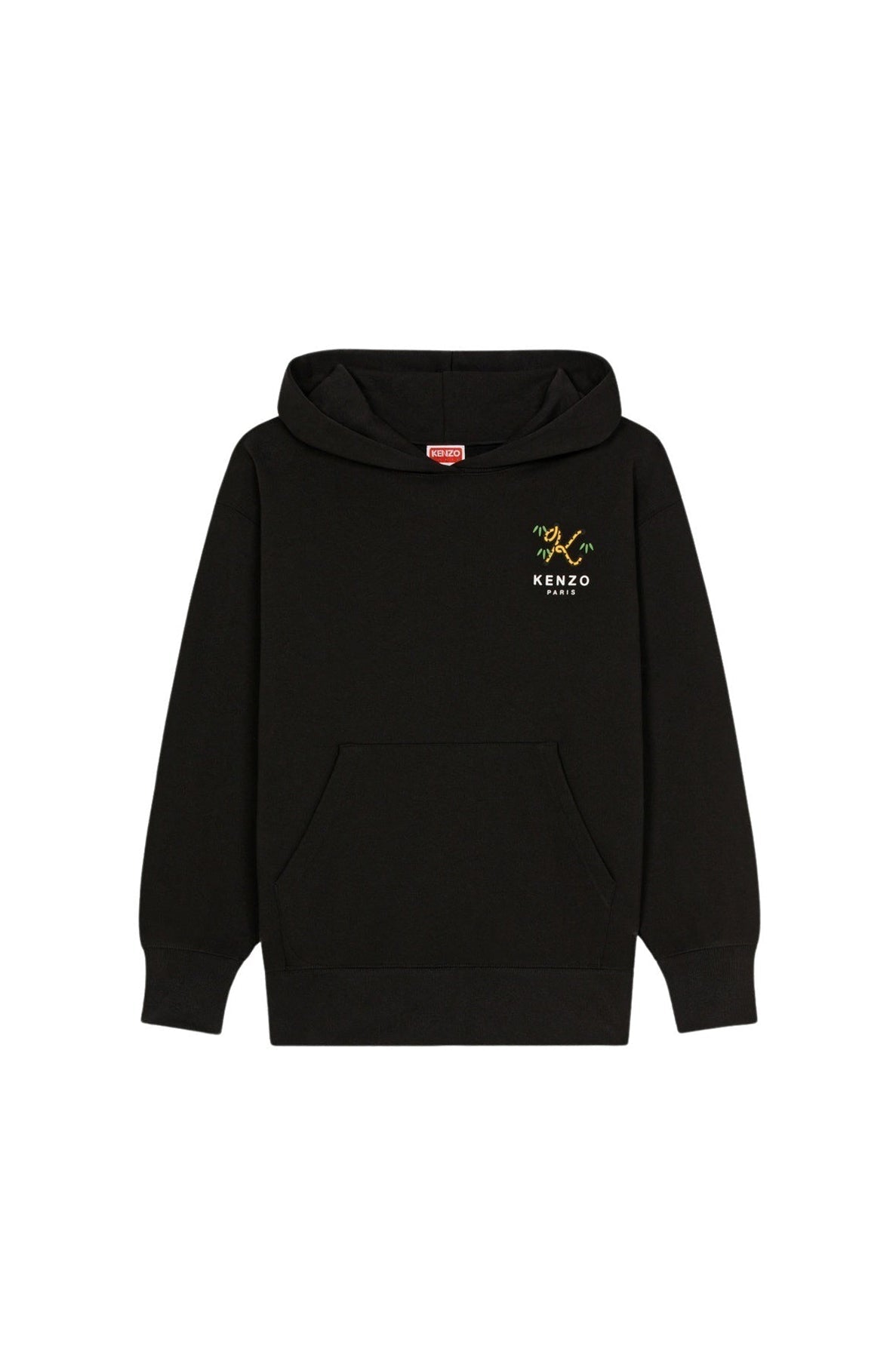Sweatshirt à capuche oversize "Kenzo Tiger tail" - Black