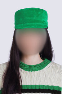 Casquette en cuir - Grass Green