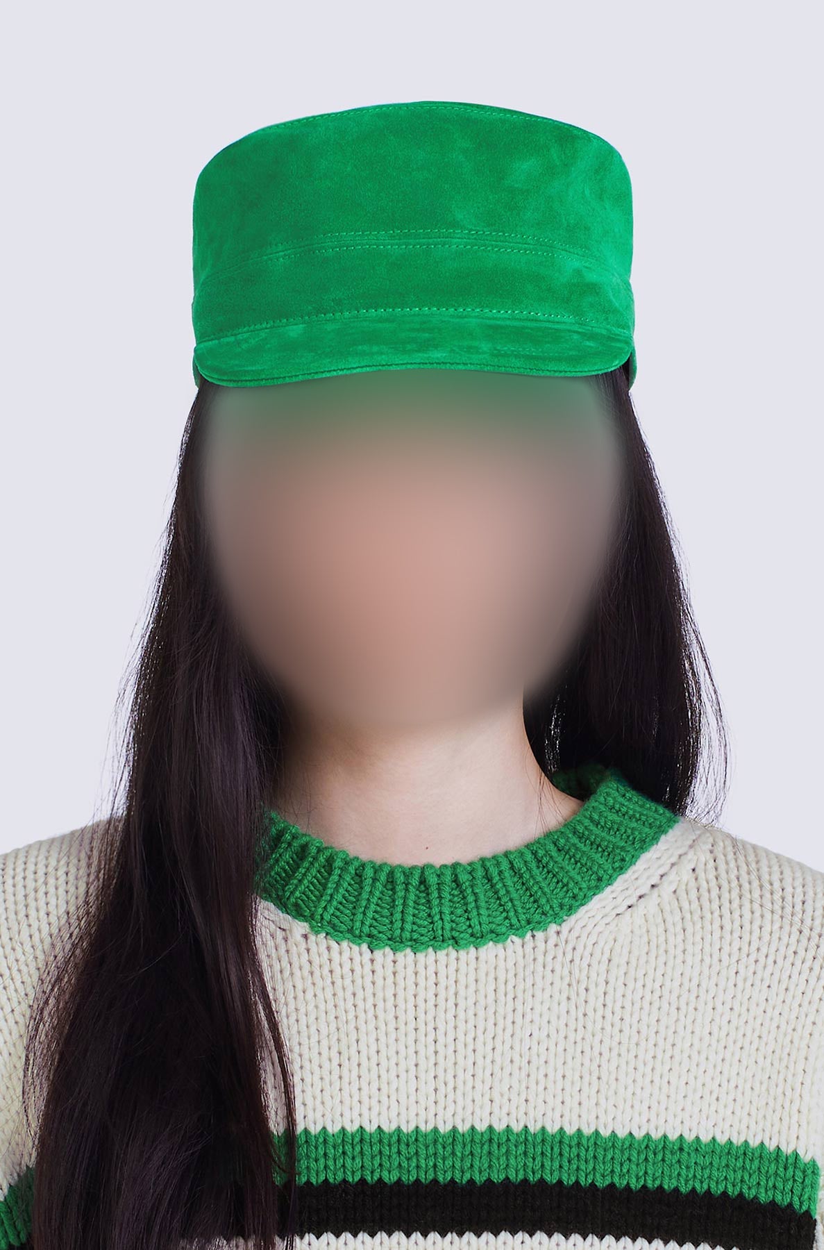 Casquette en cuir - Grass Green