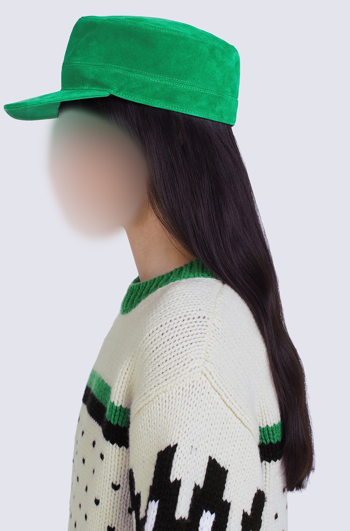 Casquette en cuir - Grass Green